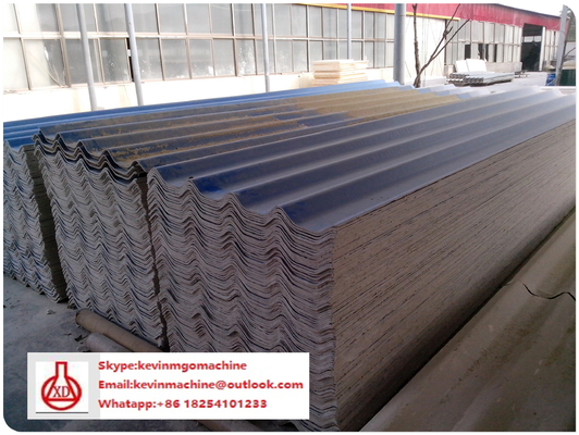 Machine de fabrication de carreaux de toits ondulés ignifuges