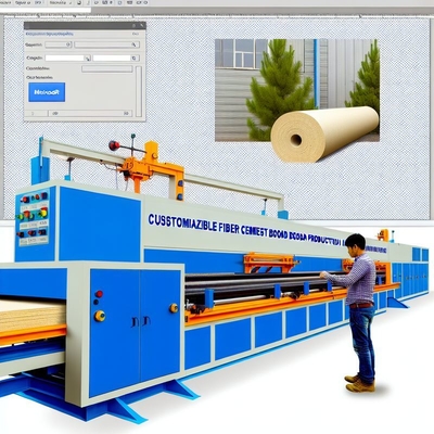 Ligne de production de panneaux en fibres-ciment personnalisable avec isolation phonique ≥45dB