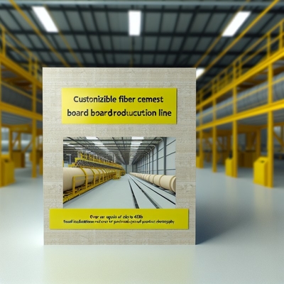Ligne de production de panneaux en fibres-ciment personnalisable avec isolation phonique ≥45dB