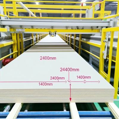 Ligne de production de panneaux en fibres-ciment ignifuges de 2400 mm de longueur et 1200 mm de largeur
