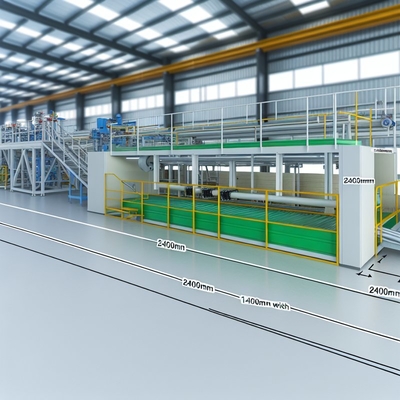 Ligne de production de panneaux en fibres-ciment ignifuges de 2400 mm de longueur et 1200 mm de largeur