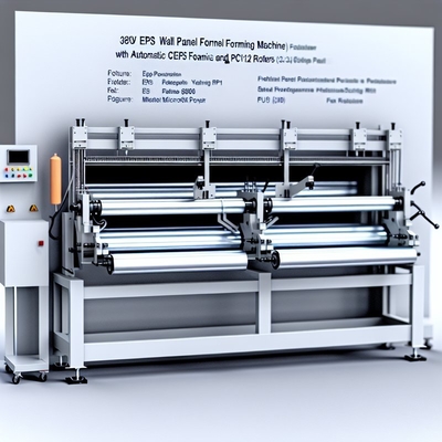 Machine de formage de panneaux muraux 380V avec moussage EPS automatique et rouleaux Cr12