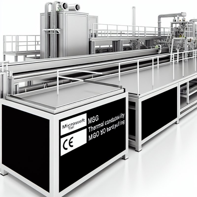 Conductivité thermique ≤ 0,2 W/m.k Ligne de production de cartons MgO certifiés CE