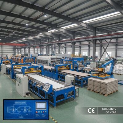 Ligne de production de panneaux en fibre de ciment de 2000 m2 Incorporant la norme CE et une garantie d'un an optimisée pour un panneau cohérent
