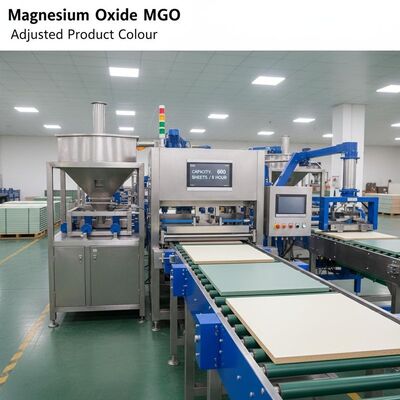 Ligne de production de cartons MgO entièrement automatique avec couleur et capacité de produit ajustés 600 feuilles 8 heures pour l'industrie