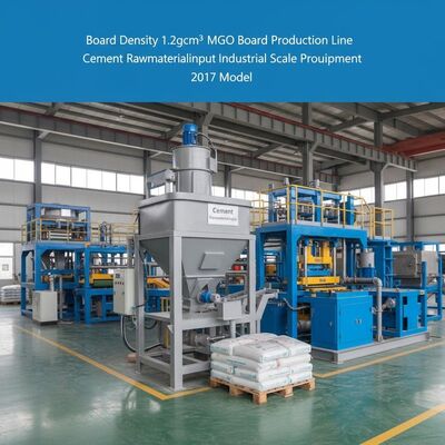 Ligne de production de panneaux MgO 1,2 g/cm³ - Entrée de matières premières cimentaires - Équipement de production à l'échelle industrielle modèle 2017