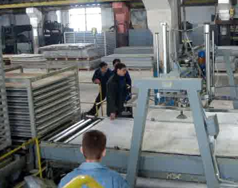 chaîne de production de alimentation de panneau de ciment de fibre de largeur de 1,15 m/1,2 m pour la construction publique