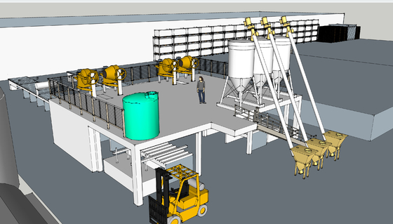 Chaîne de production en acier de panneau d'oxyde de magnésium de 45# Constructure pour le panneau de mur