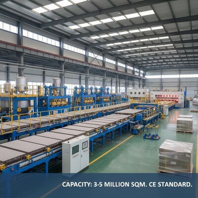 Ligne de production de panneaux en fibre de ciment personnalisés de 3 à 5 millions de mètres carrés