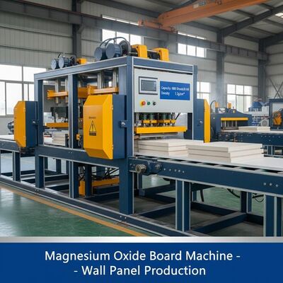 Capacité 600 feuilles 8 heures Machine de panneaux d'oxyde de magnésium assurant une densité de panneaux de 1,2 gcm3 Convient pour la production de panneaux muraux