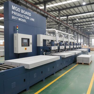 Ligne de production de cartons MgO de coupe avec modèle 2017 et couleur du produit ajustée pour la fabrication de cartons durables
